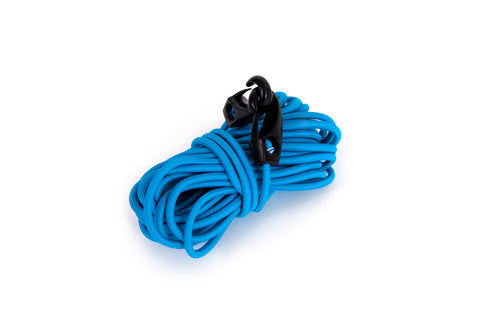 Sandow bleu adapté au Fil Safe 1 de Bags and Bike. Tendeur élastique ultrarésistant fabriqué en France, 805cm. 