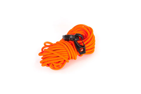 Sandow orange fluo adapté au Fil Safe 1 de Bags and Bike. Tendeur élastique ultrarésistant fabriqué en France, 805cm. 